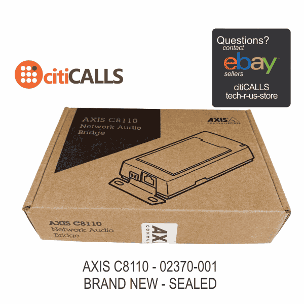 AXIS 02370-001 C8110 Network Audio Bridge Standalone SIP TAA Compliant