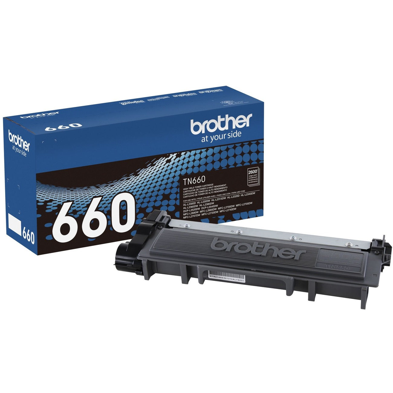 Brother TN660 Genuine High Yield Black Toner Cartridge - Laser - High Yield