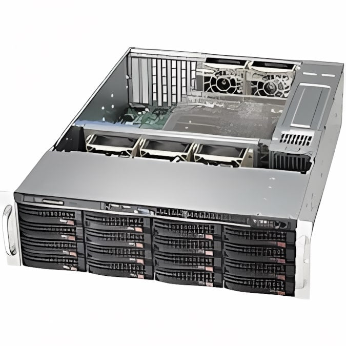 Supermicro CSE-836BE1C-R1K03B SuperChassis 3U 16-Bay 3.5 1000W Power Supply eATX