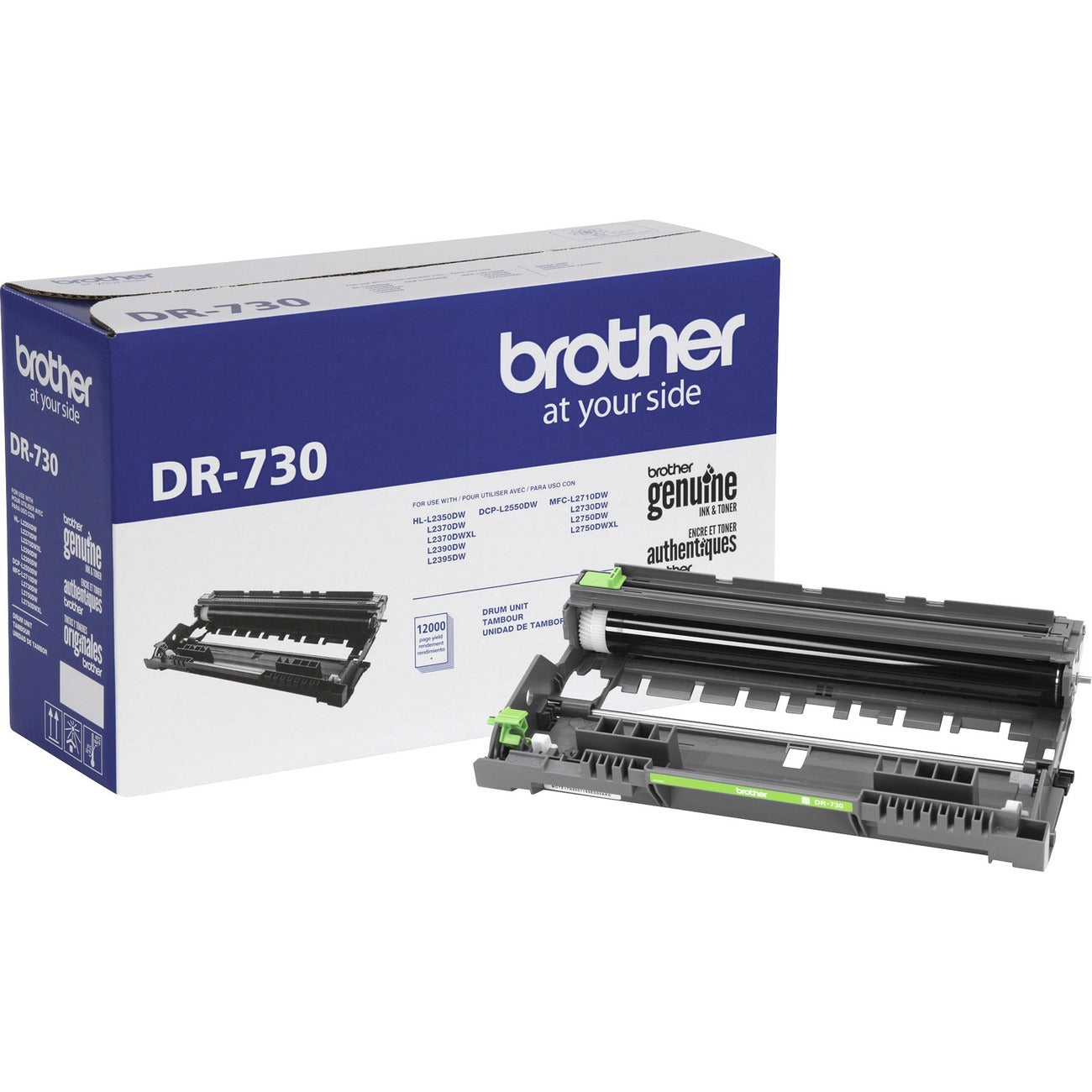 Brother DR730 Genuine DR-730 Mono Laser Drum Unit - Laser Print Technology