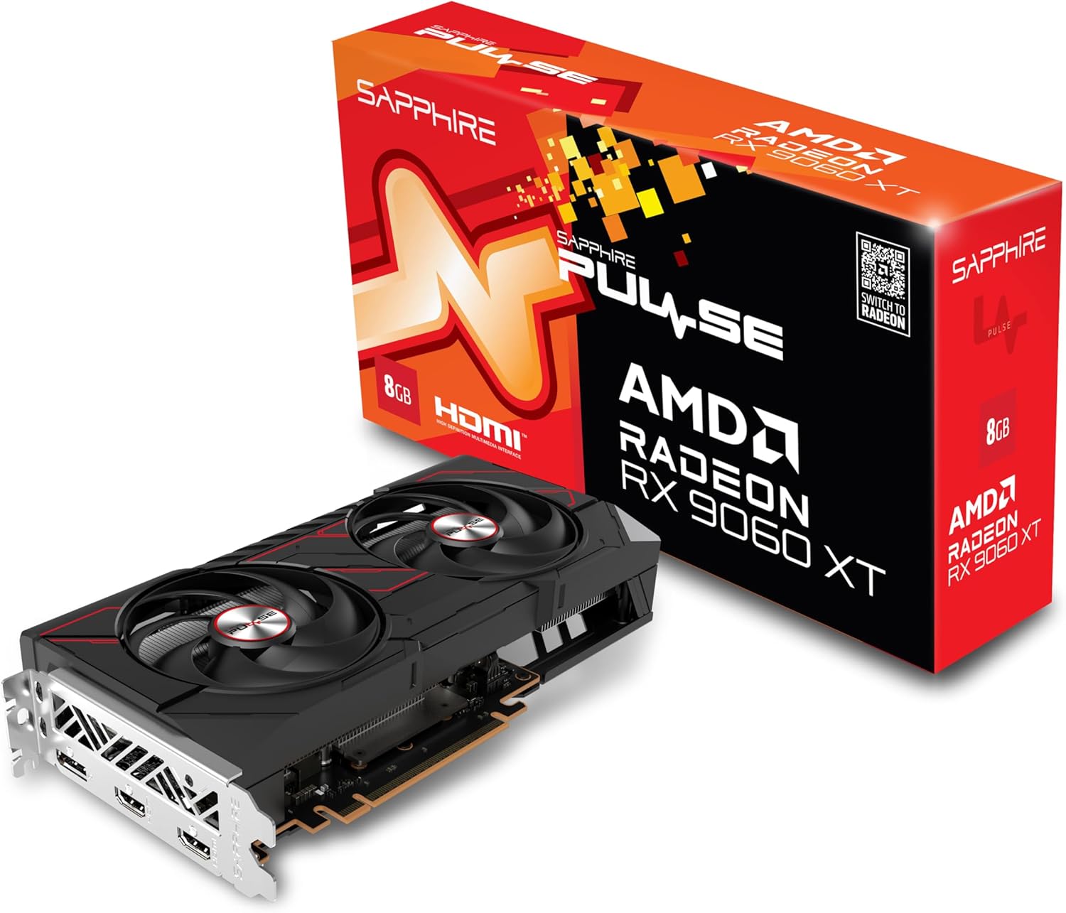 Sapphire 11350-04-20G Graphics Card - AMD RADEON RX 9060 XT GAMING 8GB GDDR6