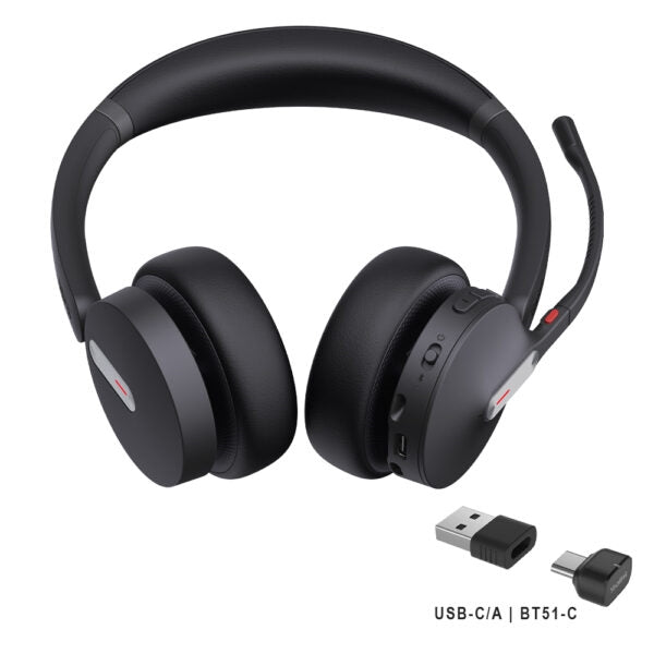 Yealink 1208704 BH70 Headset - Stereo - Wireless - Bluetooth - Over-the-head