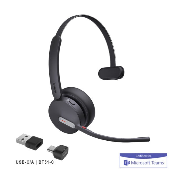 Yealink 1208705 Headset - BH70 Mono Teams USB-C A Essential Bluetooth - Retail