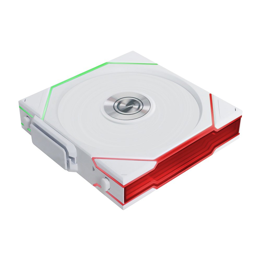 Lian-Li 12RTL1W1W Case Fan - FDB - White 120x120x28 mm reverse blade Retail