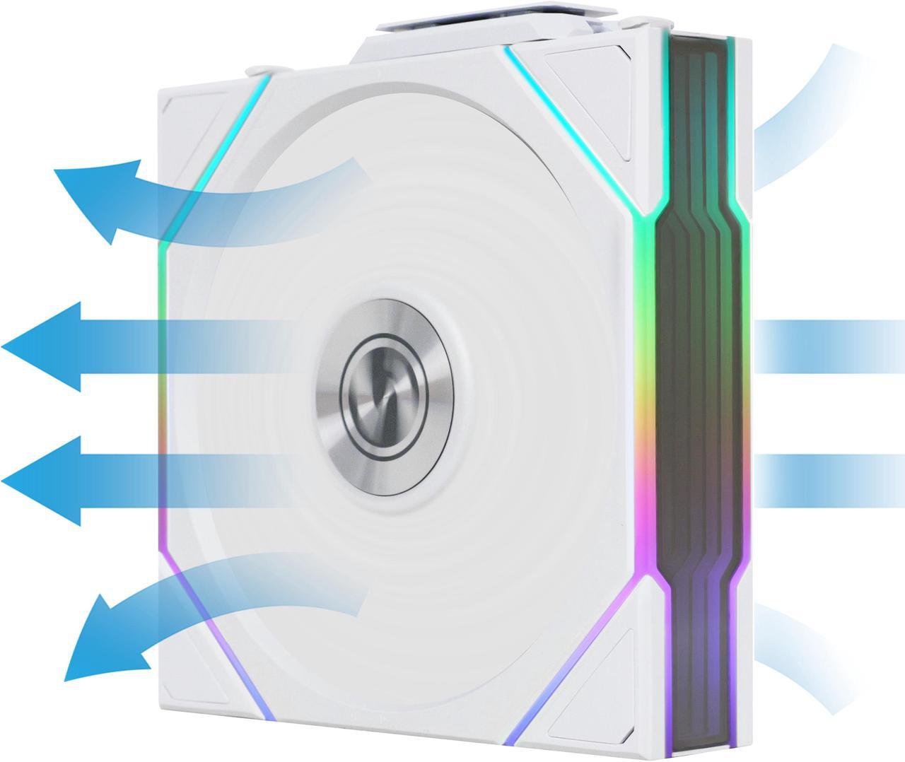 Lian-Li 12RTL1W3W Case Fan -FDB -White 120x120x28 mm 3 pcs reverse blade -Retail