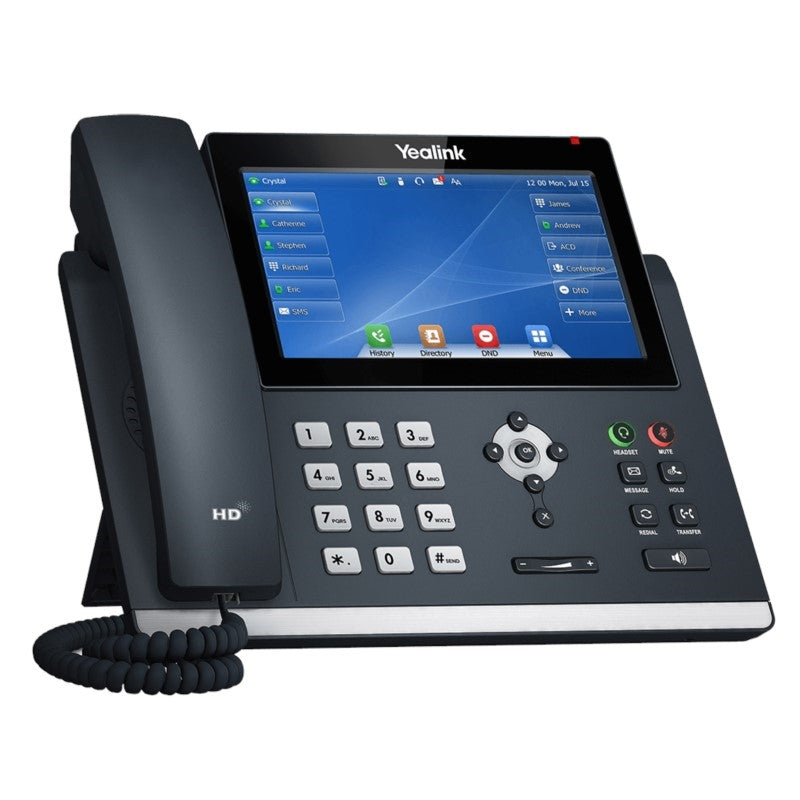 Yealink 1301204 SIP-T48U IP Phone - Corded - Wall Mountable - Classic Gray
