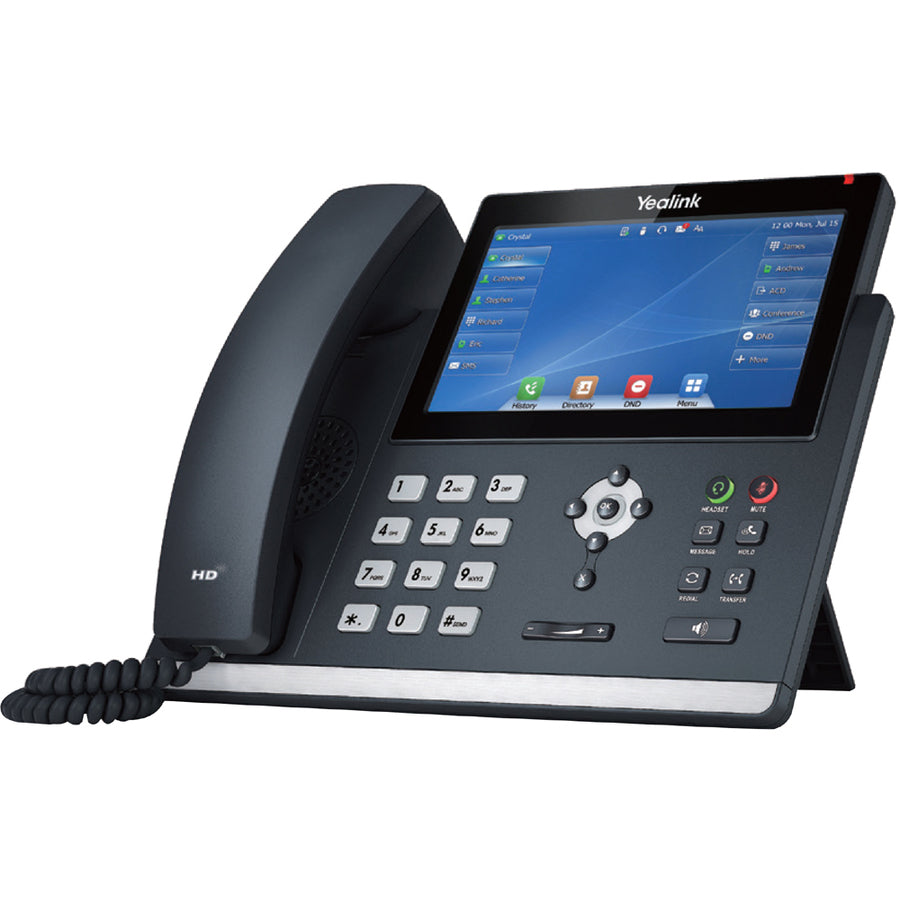 Yealink 1301204 SIP-T48U IP Phone - Corded - Wall Mountable - Classic Gray