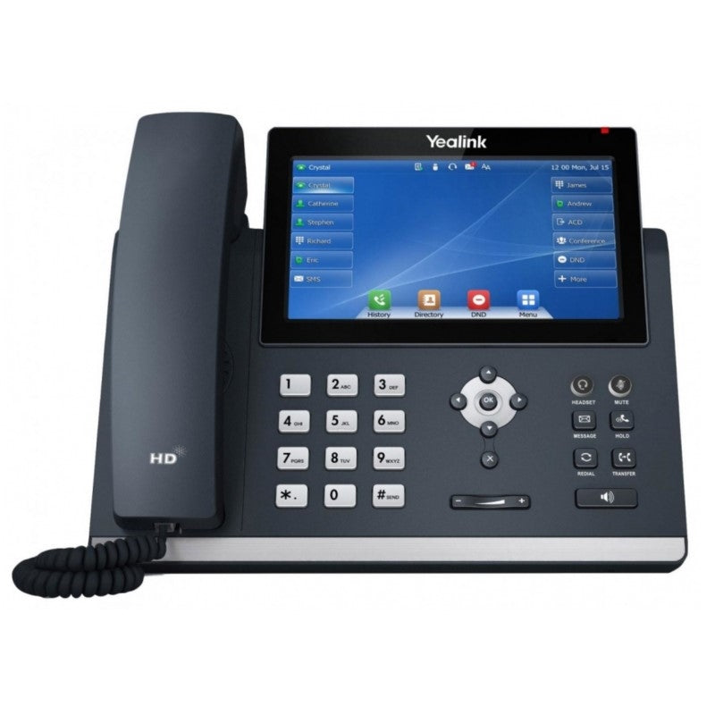 Yealink 1301204 SIP-T48U IP Phone - Corded - Wall Mountable - Classic Gray