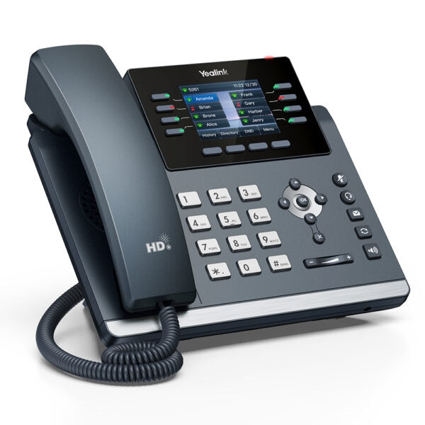 Yealink 1301213 SIP-T44W IP Phone - 2.8" LCD - Corded/Cordless -Bluetooth,Wi-Fi
