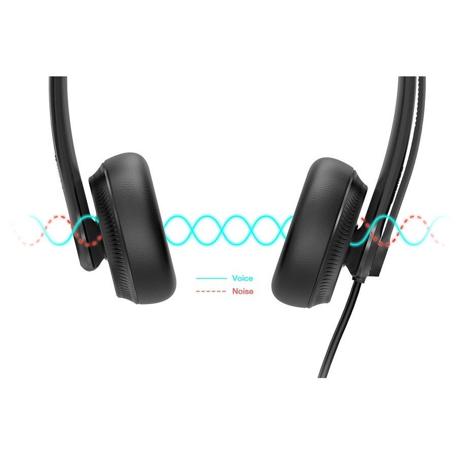 Yealink 1308044 USB Wired Headset - Stereo - USB - Wired - 32 Ohm - Black