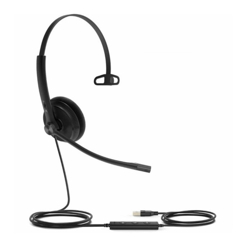 Yealink 1308046 USB Wired Headset - Mono - USB - Wired - Over-the-head - Black