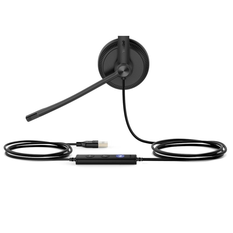Yealink 1308046 USB Wired Headset - Mono - USB - Wired - Over-the-head - Black