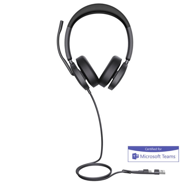 Yealink 1308151 UH48 Dual Teams USB-C/A ANC USB Wired Headset Retail