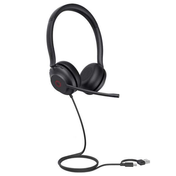 Yealink 1308164 USB Wired Headset - Microsoft Teams Certification -Stereo -Black