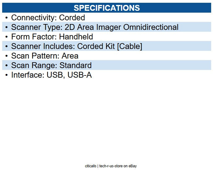 Honeywell 1400GSR-2USB-N Voyager XP Curve USB Kit: Tethered, General Duty, 1D/2D