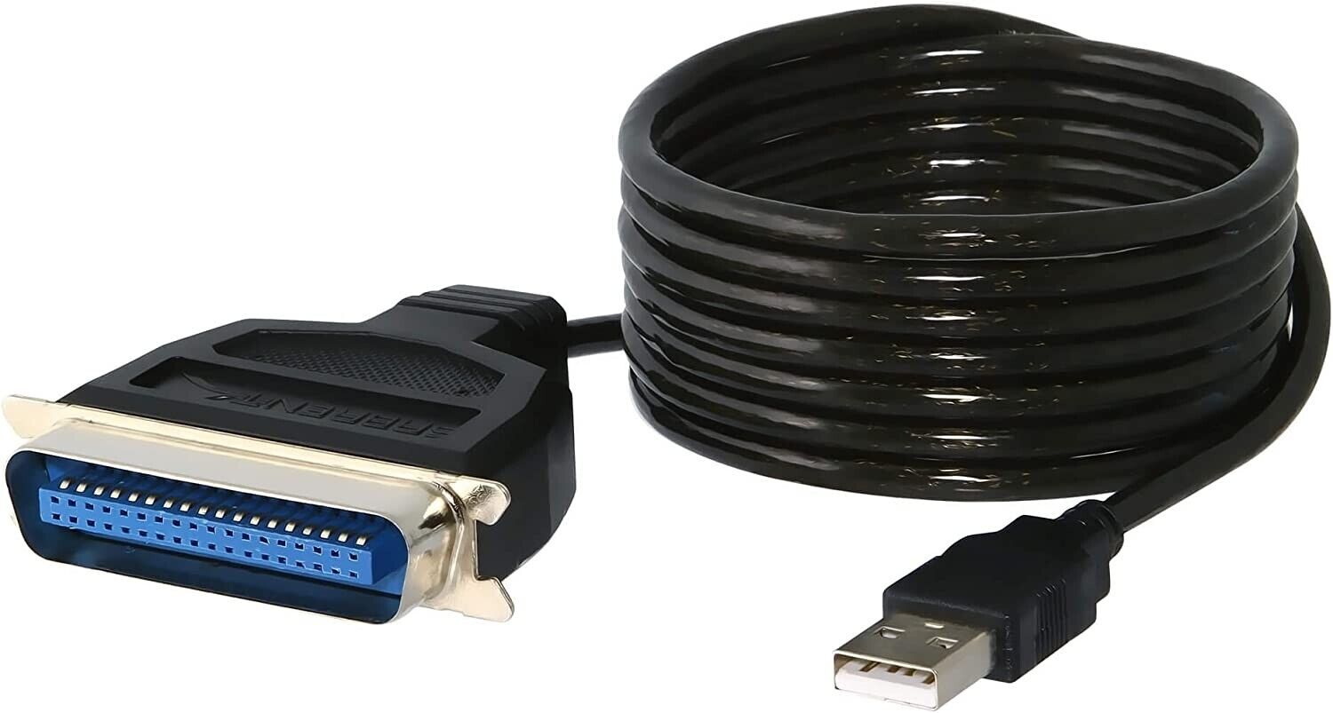 Sabrent SBT-UPPC USB to Parallel Printer Cable Adapter Serial/Parallel - 6 ft