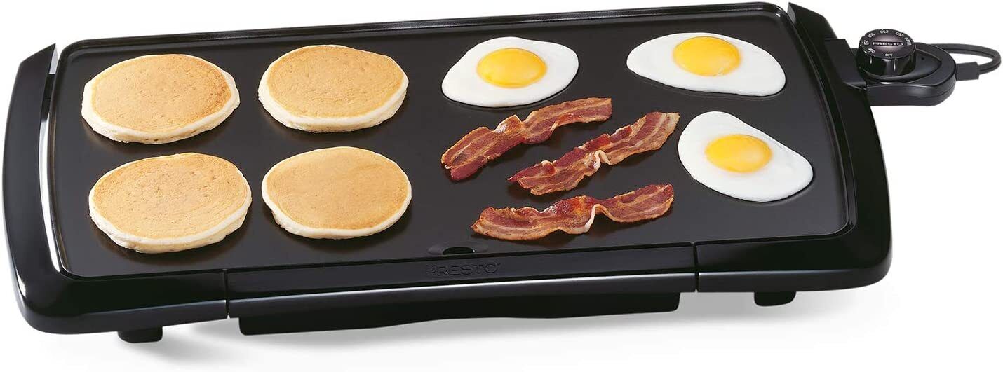 Presto 07030 National Cool Touch Electric Non-Stick Grill Griddle Aluminum Easy