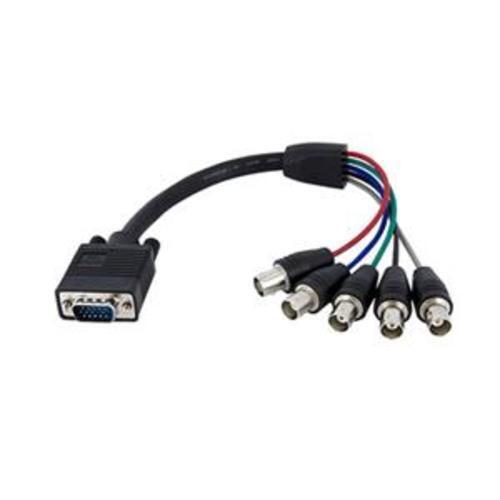 StarTech VGABNCMF1 1 ft Coax HD15 VGA to 5 BNC RGBHV Monitor Cable - M/F
