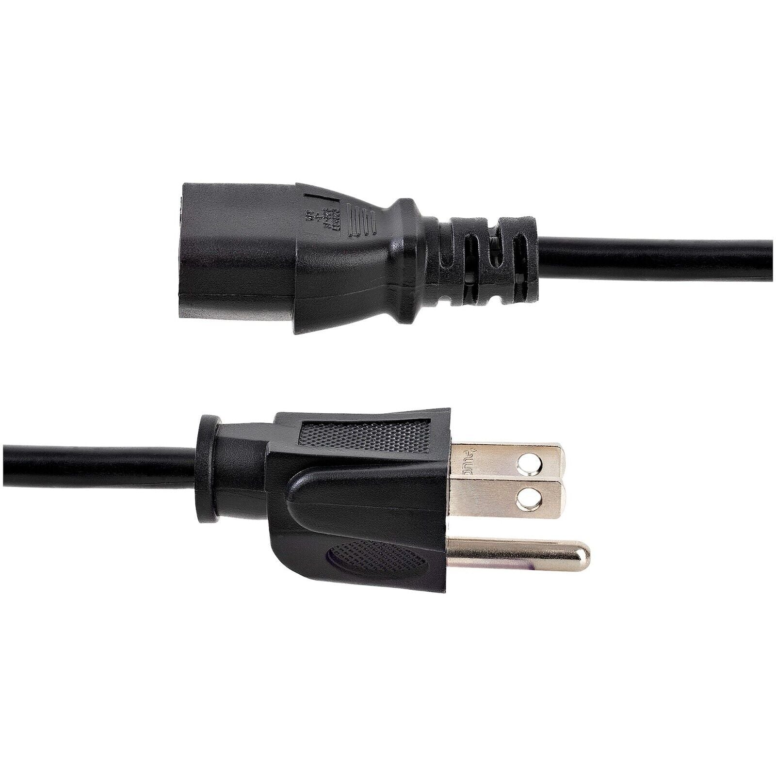 StarTech PXT101146 6ft(1.8m) Heavy Duty Power Cord, NEMA 5-15P to C13, 15A 125V