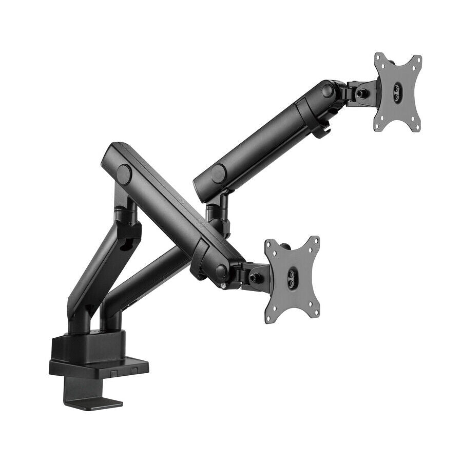 SIIG CE-MT2U12-S1 Aluminum Mechanical Spring Dual Monitor Mount - 17" to 32