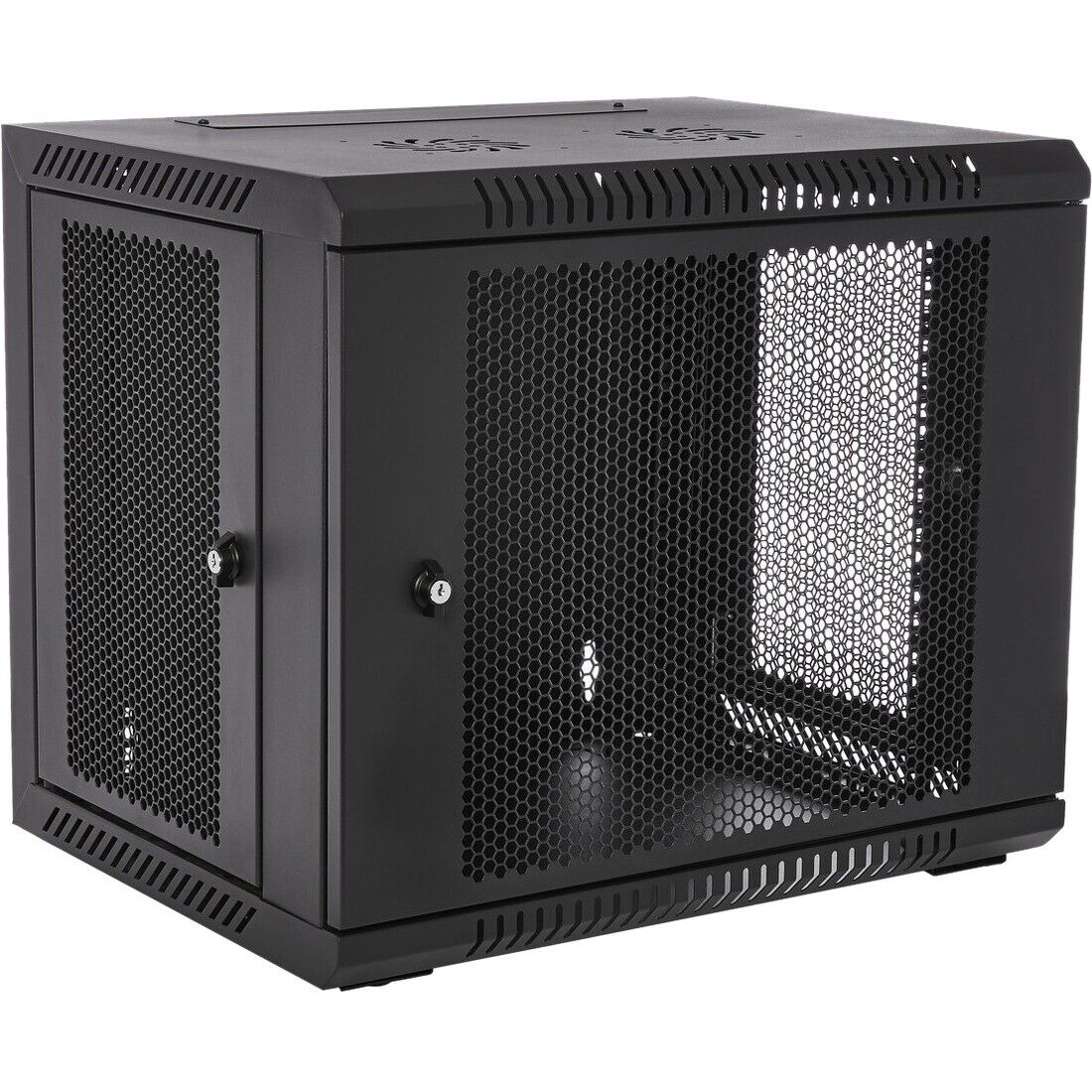 V7 RMWC9UV450-1N 9U Rack Wall Mount Vented Locking Enclosure Switch Servers