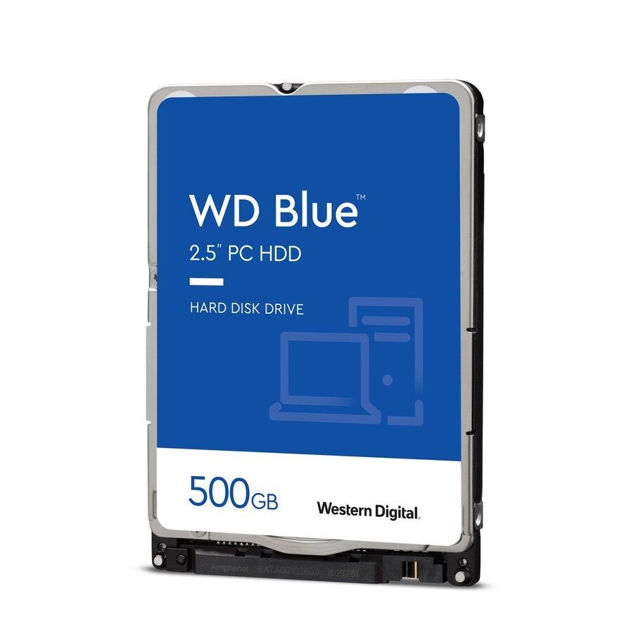 WD WD5000LPZX Blue 500 GB Hard Drive - 2.5" Internal - SATA (SATA/600) 5400rpm