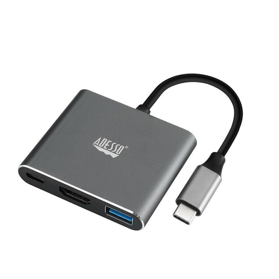 Adesso AUH-4010 3-IN-1 USB-C Multi-Port Docking Station (TAA Compliant)