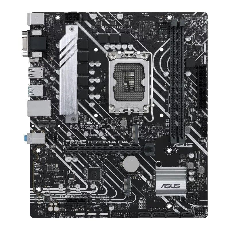 ASUS PRIME H610M-A D4-CSM-SI Motherboard H610 LGA 1700 Max.64GB DDR4 microATX