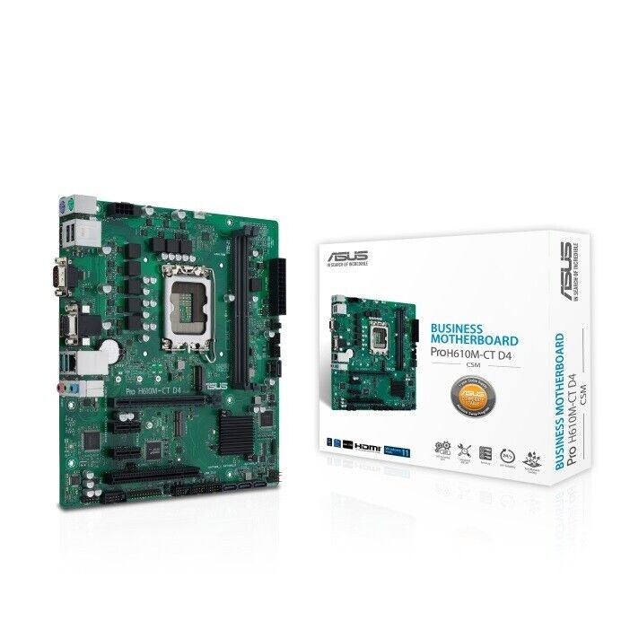 ASUS PRO H610M-CT D4-CSM Motherboard H610 LGA1700 Max.64GB DDR4 mATX Retail