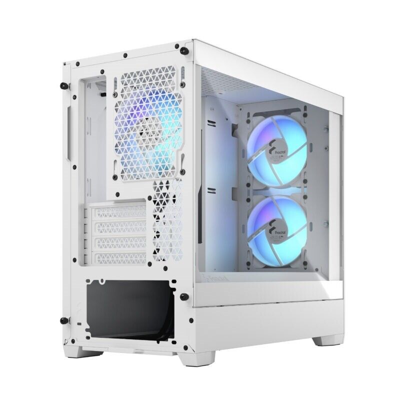 Fractal Design FD-C-POR1M-01 PC case Mid Tower Pop Mini Air RGB White TG mATX