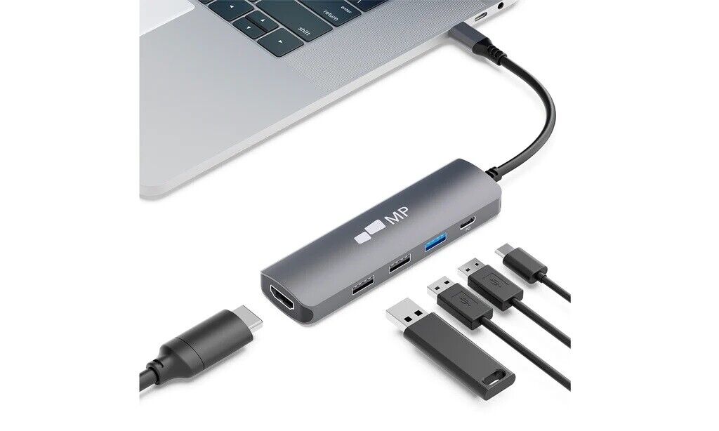 Mobile Pixels 104-1003P01 5 in 1 USB-C Hub with 4K HDI- - for Desktop PC