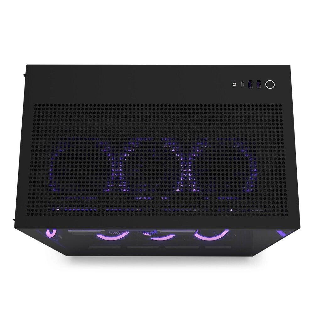 NZXT CM-H91FB-01 Computer case H9 Flow MID-TOWER TG F120Q Airflow Fan Black