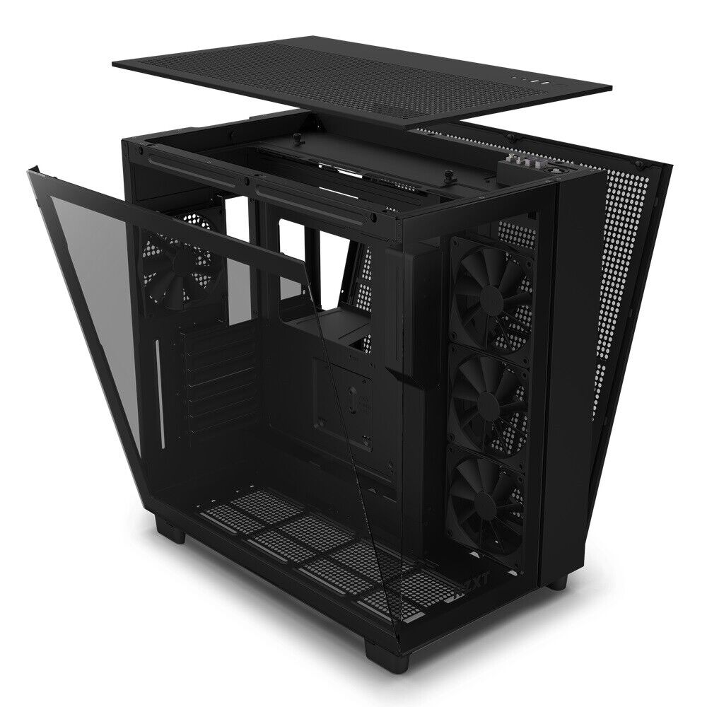 NZXT CM-H91FB-01 Computer case H9 Flow MID-TOWER TG F120Q Airflow Fan Black