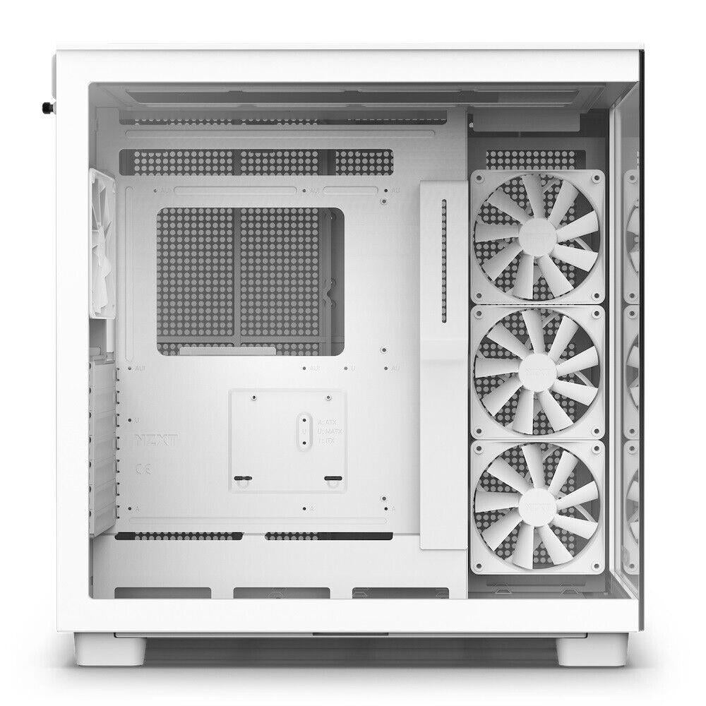 NZXT CM-H91FW-01 Computer case H9 Flow MID-TOWER TG F120Q Airflow Fan White
