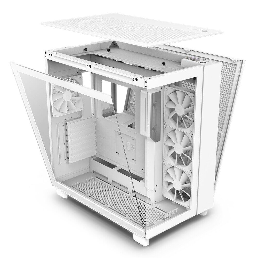 NZXT CM-H91FW-01 Computer case H9 Flow MID-TOWER TG F120Q Airflow Fan White