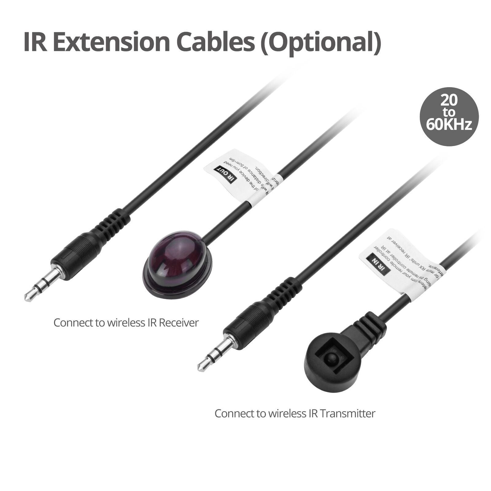 SIIG CE-RC0111-S1 Wireless IR Signal Extender Kit Remote Control Brown Box