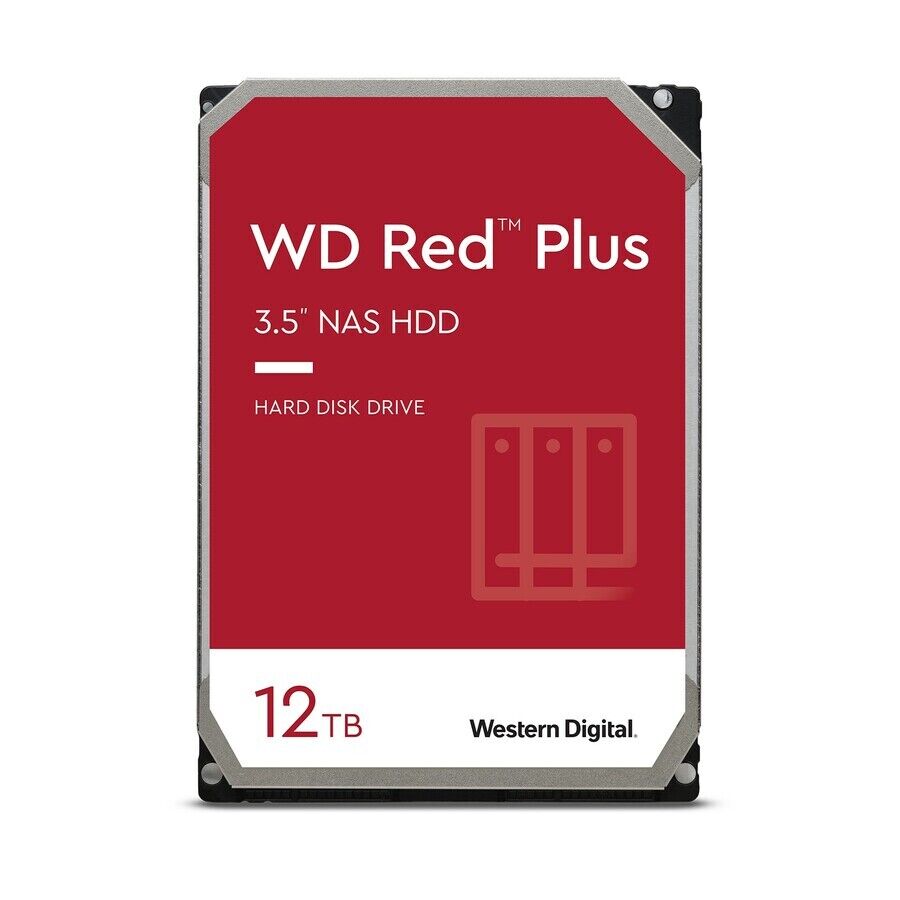 Western Digital WD120EFBX Hard Drive 12TB 3.5 SATA WD Red Plus NAS Bulk