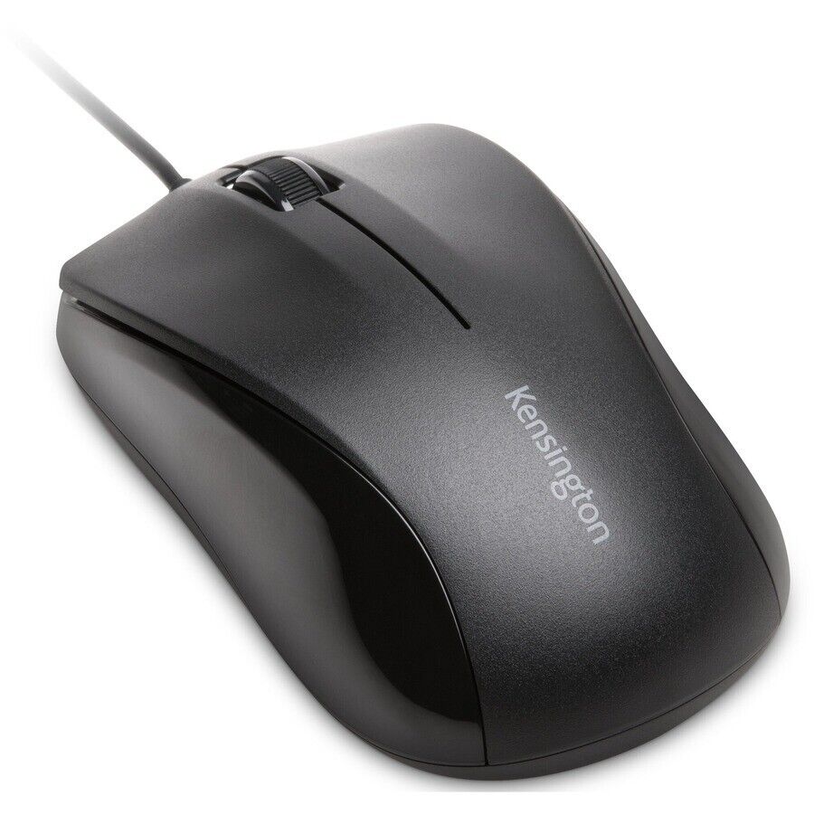 Kensington K72110WW Wired 3-Button Mouse for Life Quiet Click 1000 dpi Optical