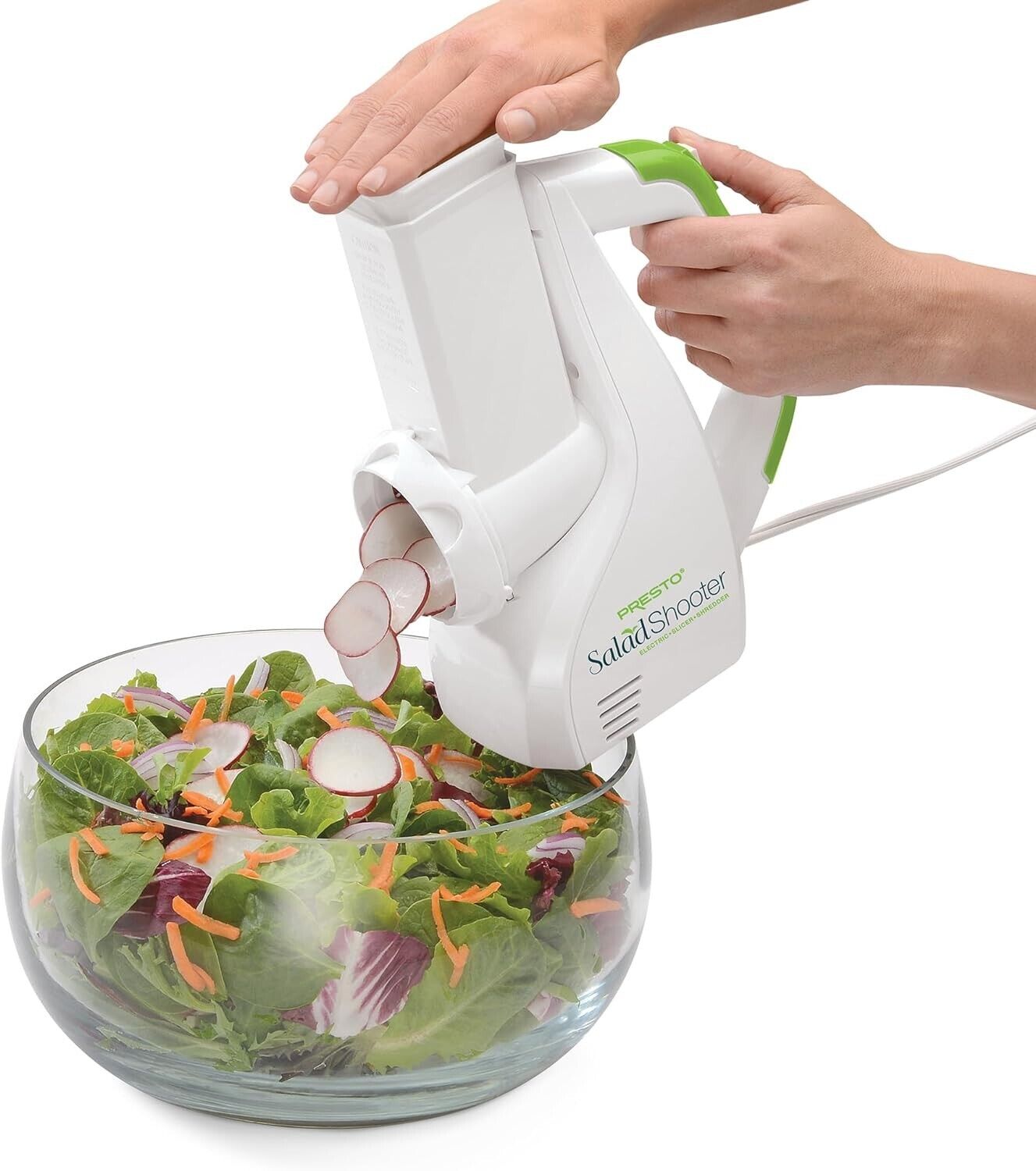 Presto 02970 Professional SaladShooter Electric Slicer Shredder Easy Cleaning