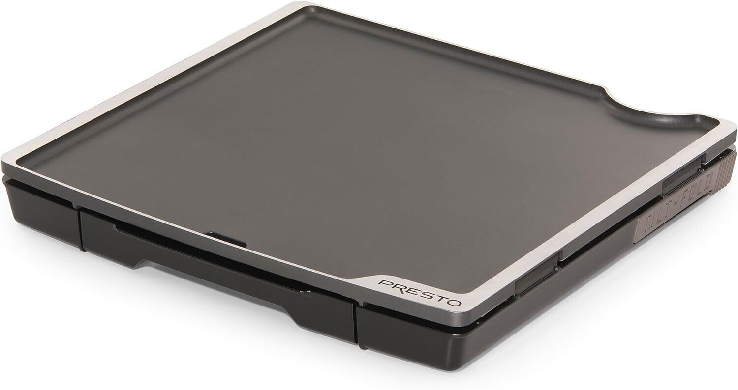 Presto 07071 Family Size Electric Tilt-n-Fold Griddle 184 Sq Inch Cooking Area