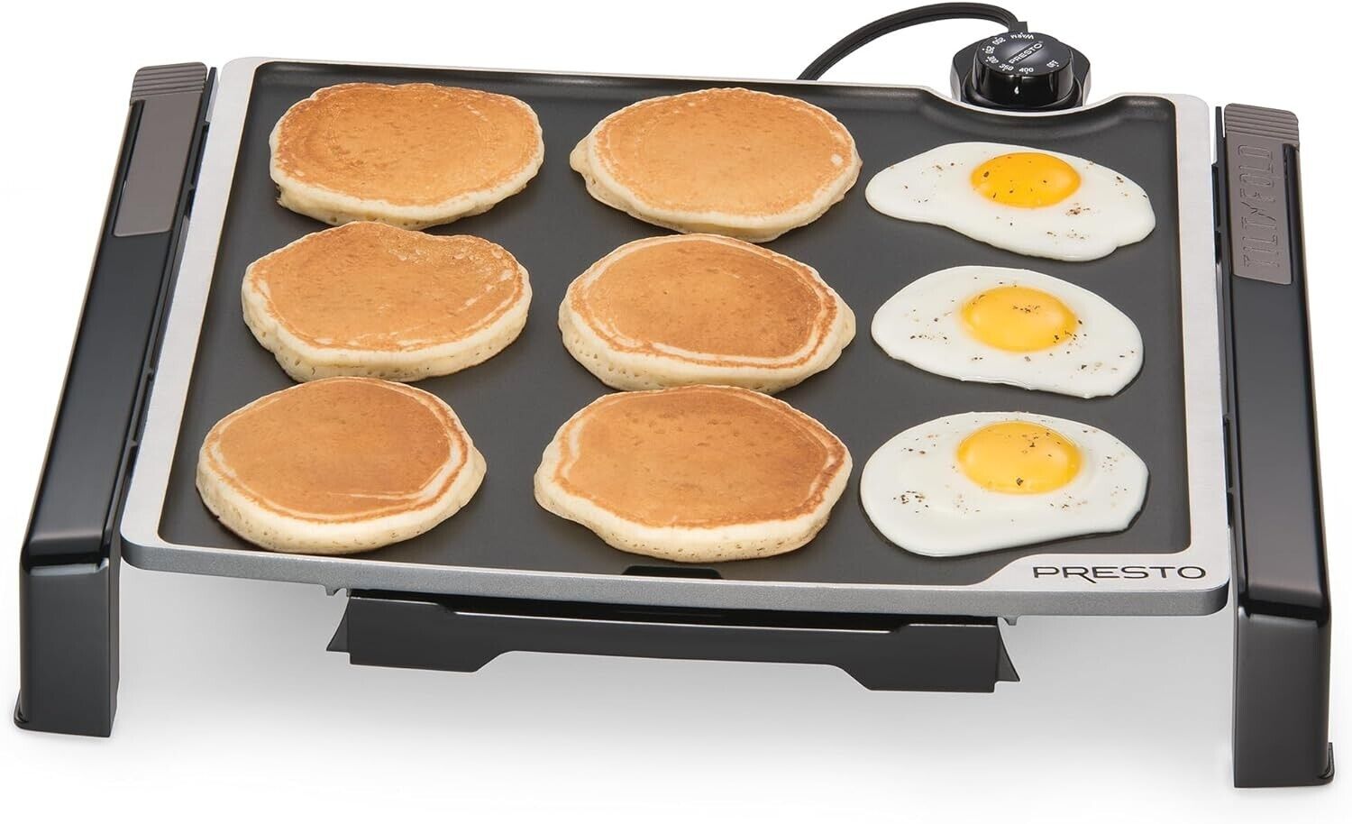 Presto 07071 Family Size Electric Tilt-n-Fold Griddle 184 Sq Inch Cooking Area