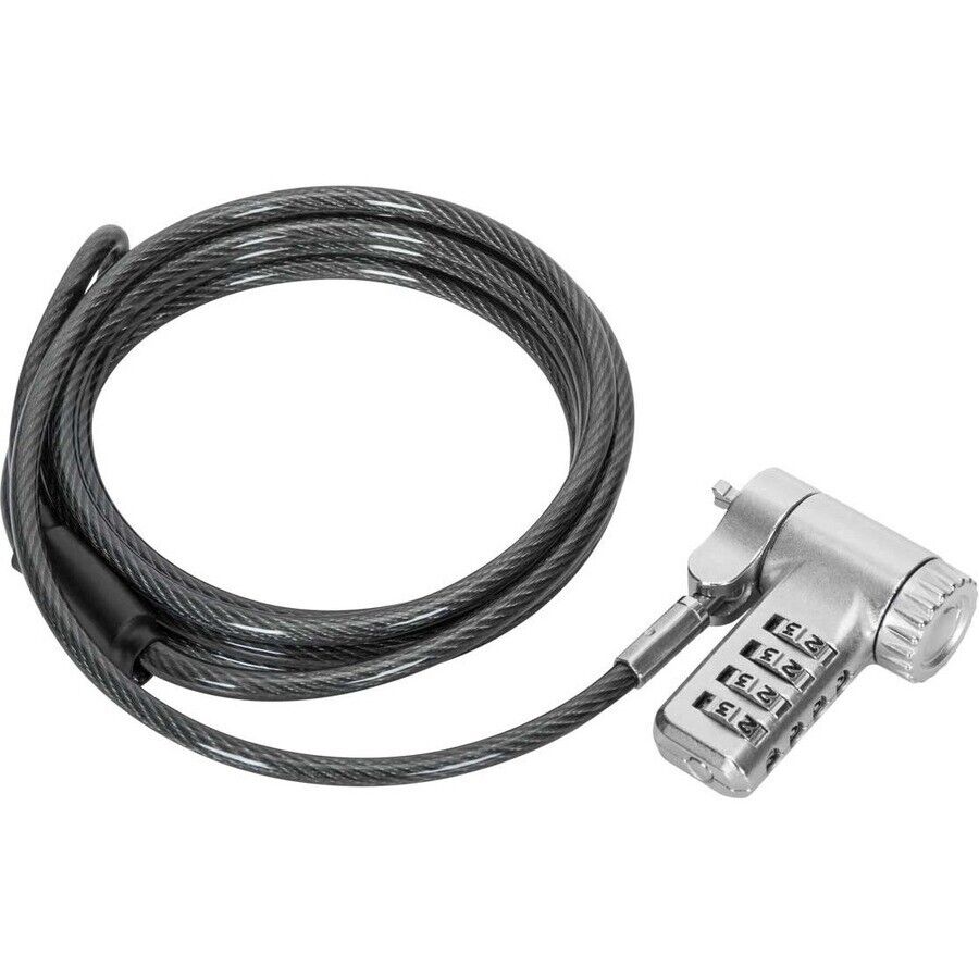 Targus ASP96GLX-S 6.5FT DEFCON 4-Digit T-Bar Combination Steel Lock Resettable