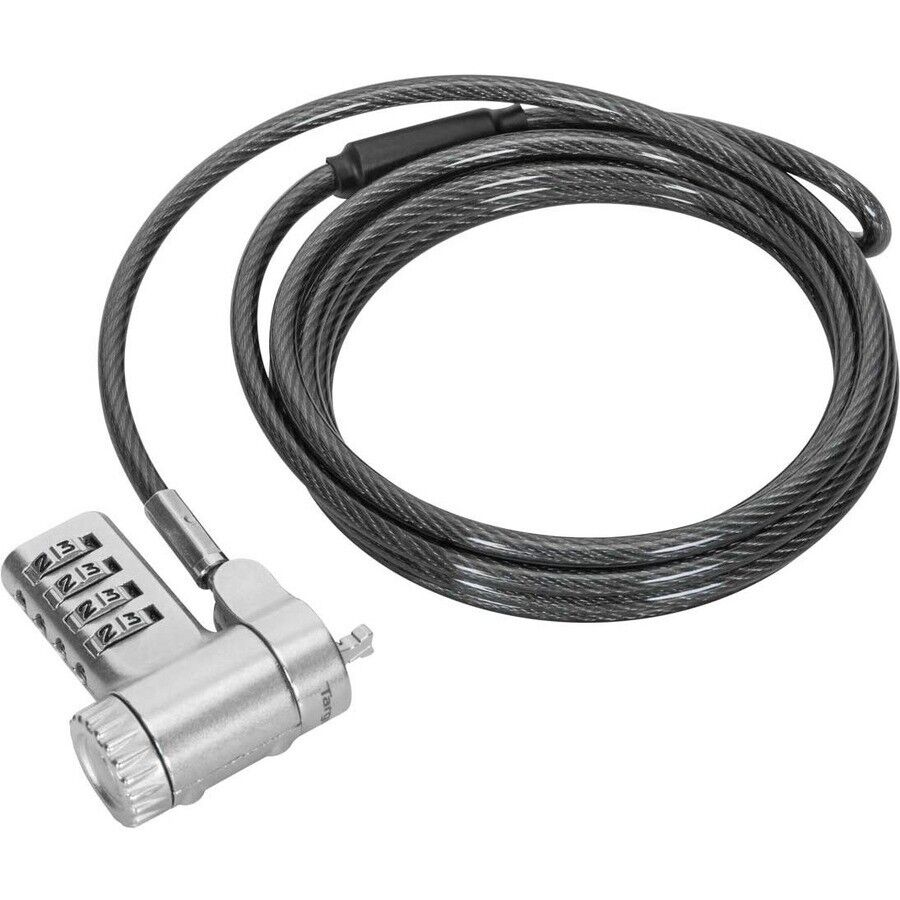 Targus ASP96GLX-S 6.5FT DEFCON 4-Digit T-Bar Combination Steel Lock Resettable