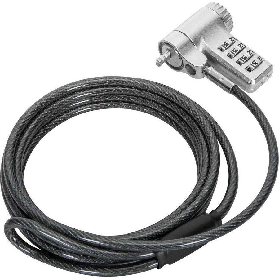 Targus ASP96GLX-S 6.5FT DEFCON 4-Digit T-Bar Combination Steel Lock Resettable