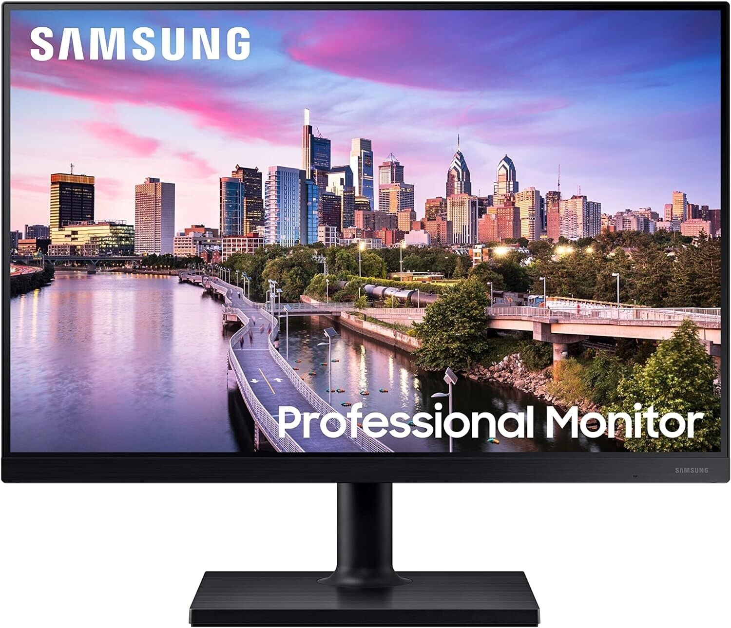 Samsung F24T454GYN 24" FHD LCD Flat IPS Monitor 1920x1200 HDI- DP DVI USB SPKR