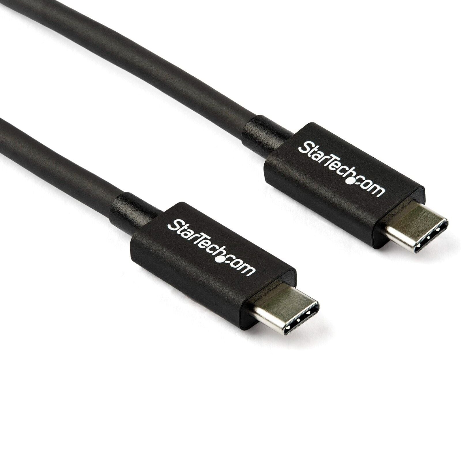 StarTech TBLT34MM80CM 2.6Ft Thunderbolt 3 Cable 4K 5K 100W PD USB-C DP Cable BLK