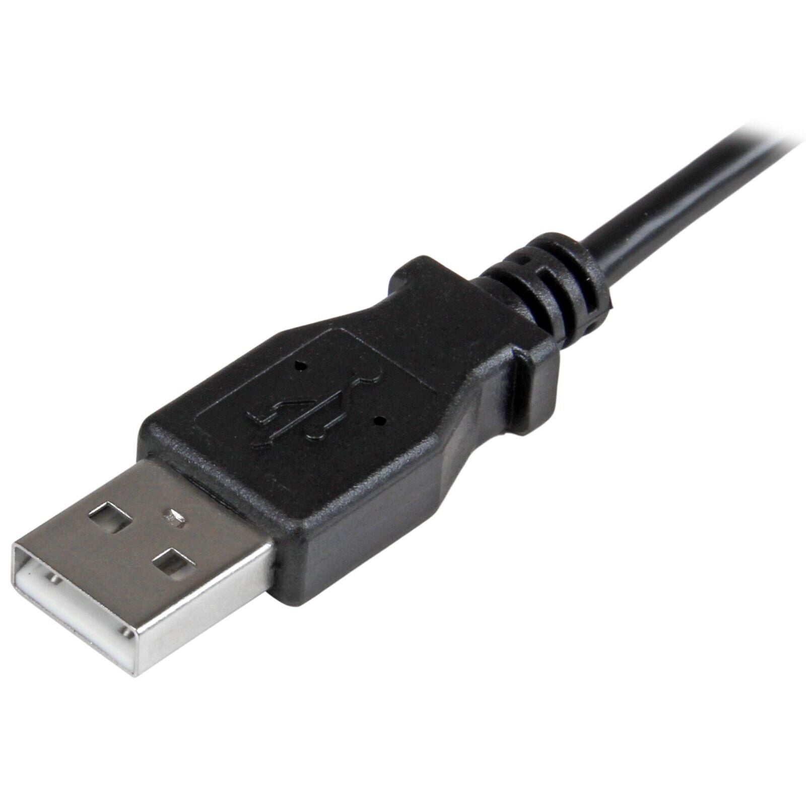 StarTech USBAUB1MRA 3Ft Right Angle Micro-USB to USB A Charge Sync Cable Black