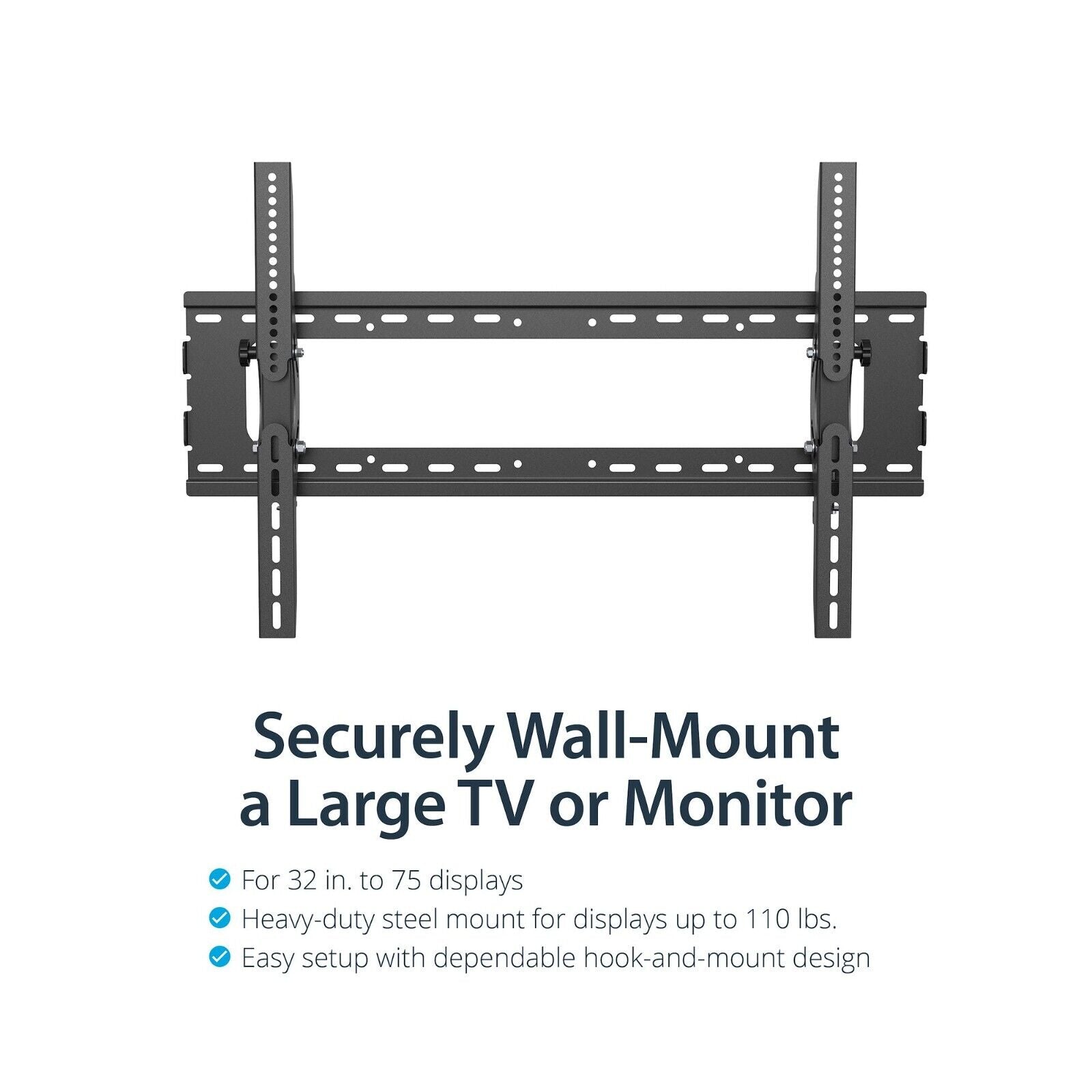 StarTech FLATPNLWALL Fixed Flat Screen TV Wall Steel Mount VESA up to 32"-75"
