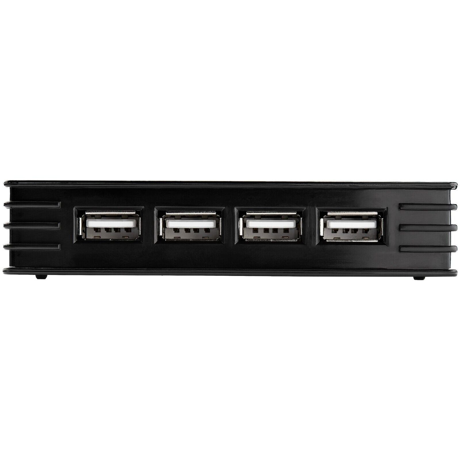 StarTech ST7202USB 7 Port USB-B to 4 USB-A 2.0 Mini Dock Hub w Power Adapter BLK