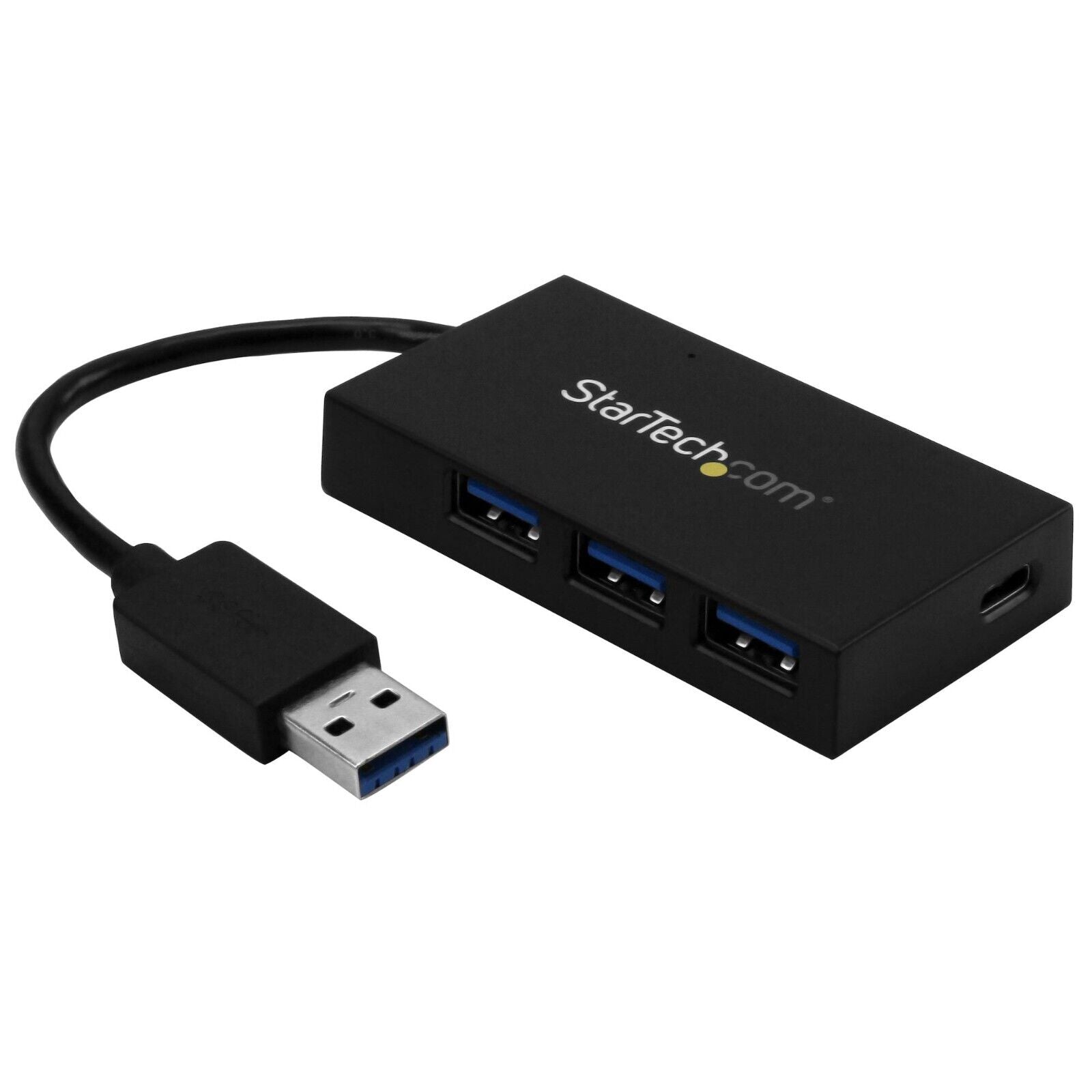 StarTech HB30A3A1CFB 4 Port Mini USB Hub Dngl 3x USB-A 1x USB-C SuperSpeed Black